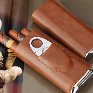Etui na cygara z kieszonką na obcinacz