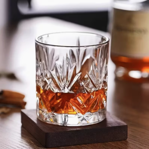 Kryształowe szklanki w stylu vintage z podwójnym szkłem (2 szt., 210 ml)
