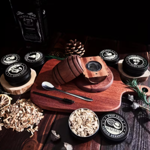 Zestaw do wędzenia whisky i innych napojów z ciemną, baryłkową wędzarnią i 6 aromatami